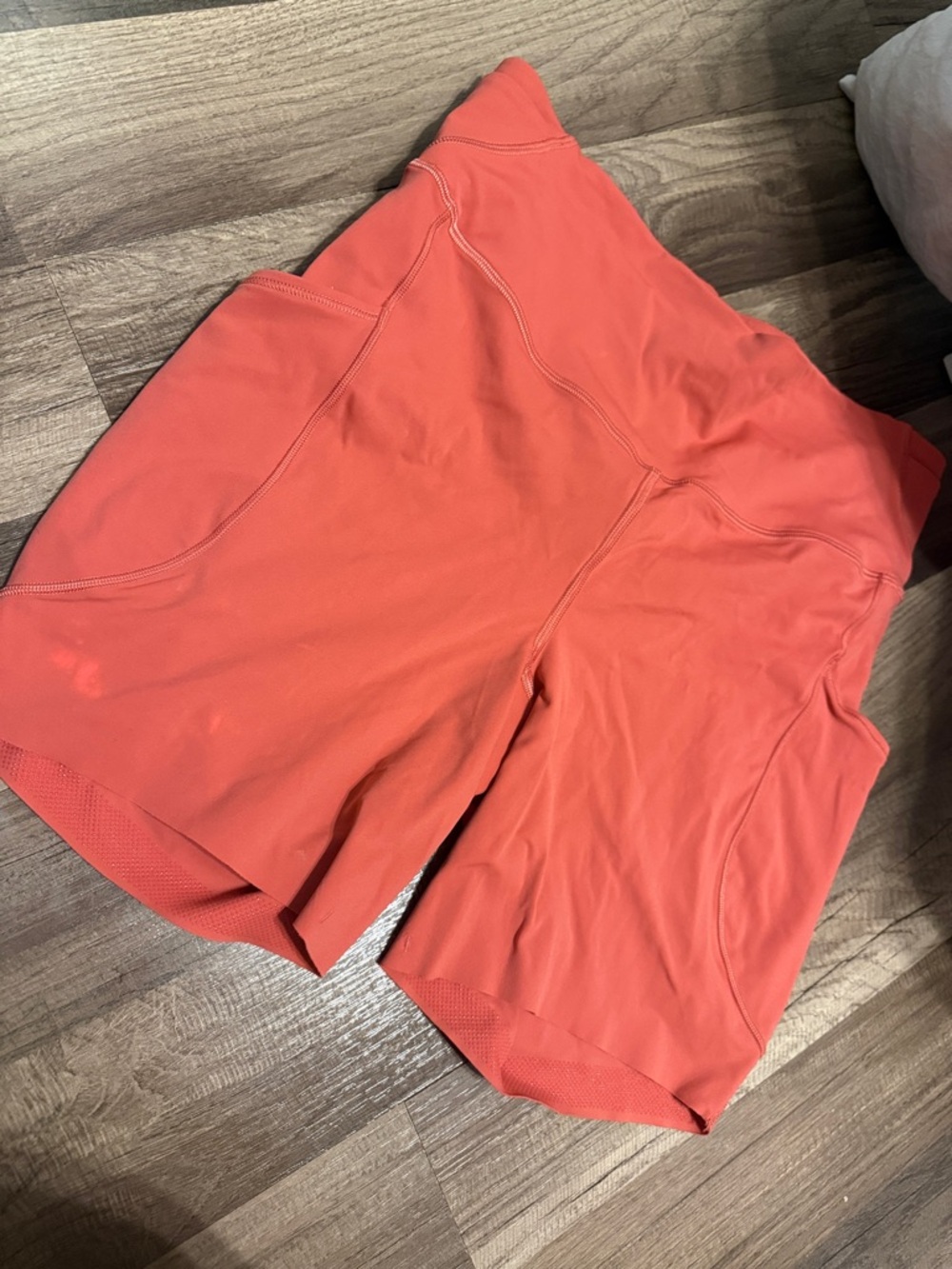 lululemon athletica Coral-Red High-Rise Athletic Shorts